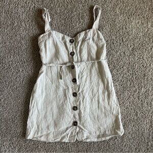 Reformation 100% Linen Button Front Blouse